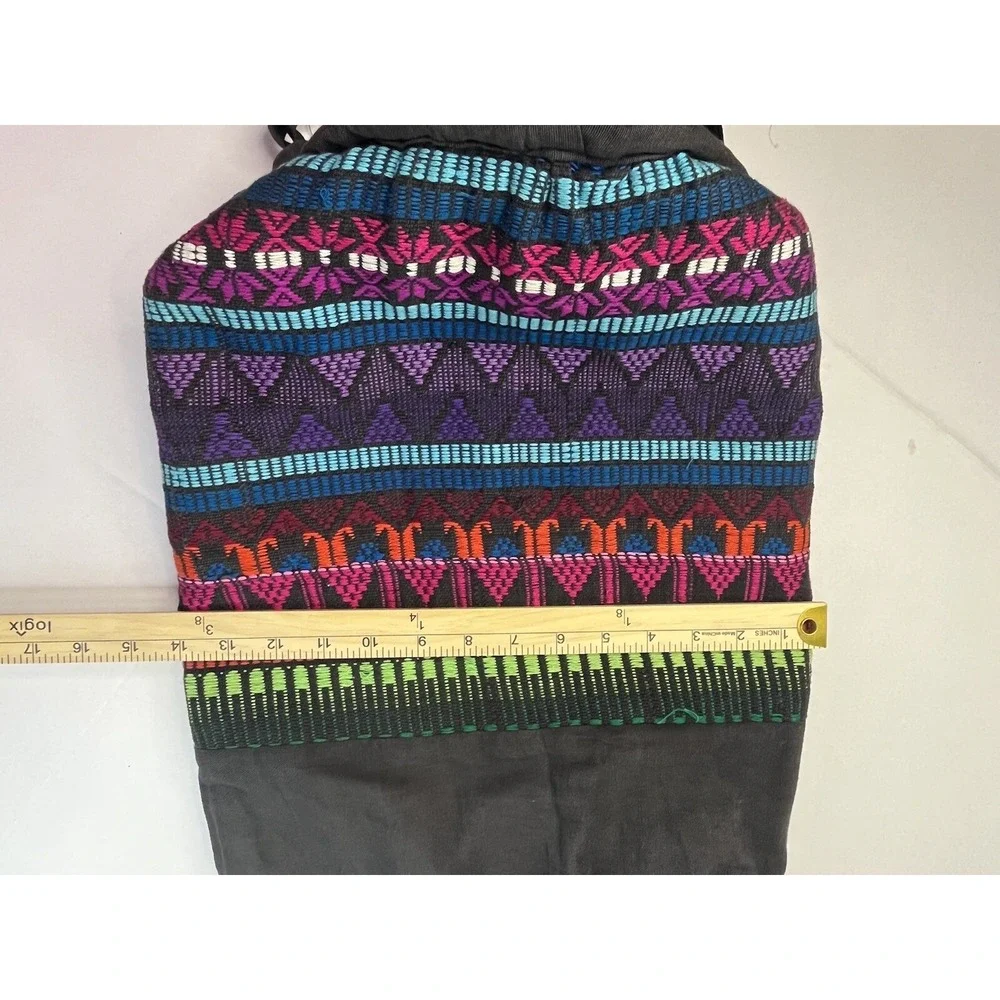 Lightweight Multicolor Boho Hippie Reusable Shopping‎ Backpack Nature Organics